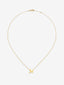 Colgante de oro amarillo de 18K con letra M