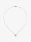 Colgante de oro blanco de 18K con 33 diamantes en talla brillante con un total de 0,25 cts