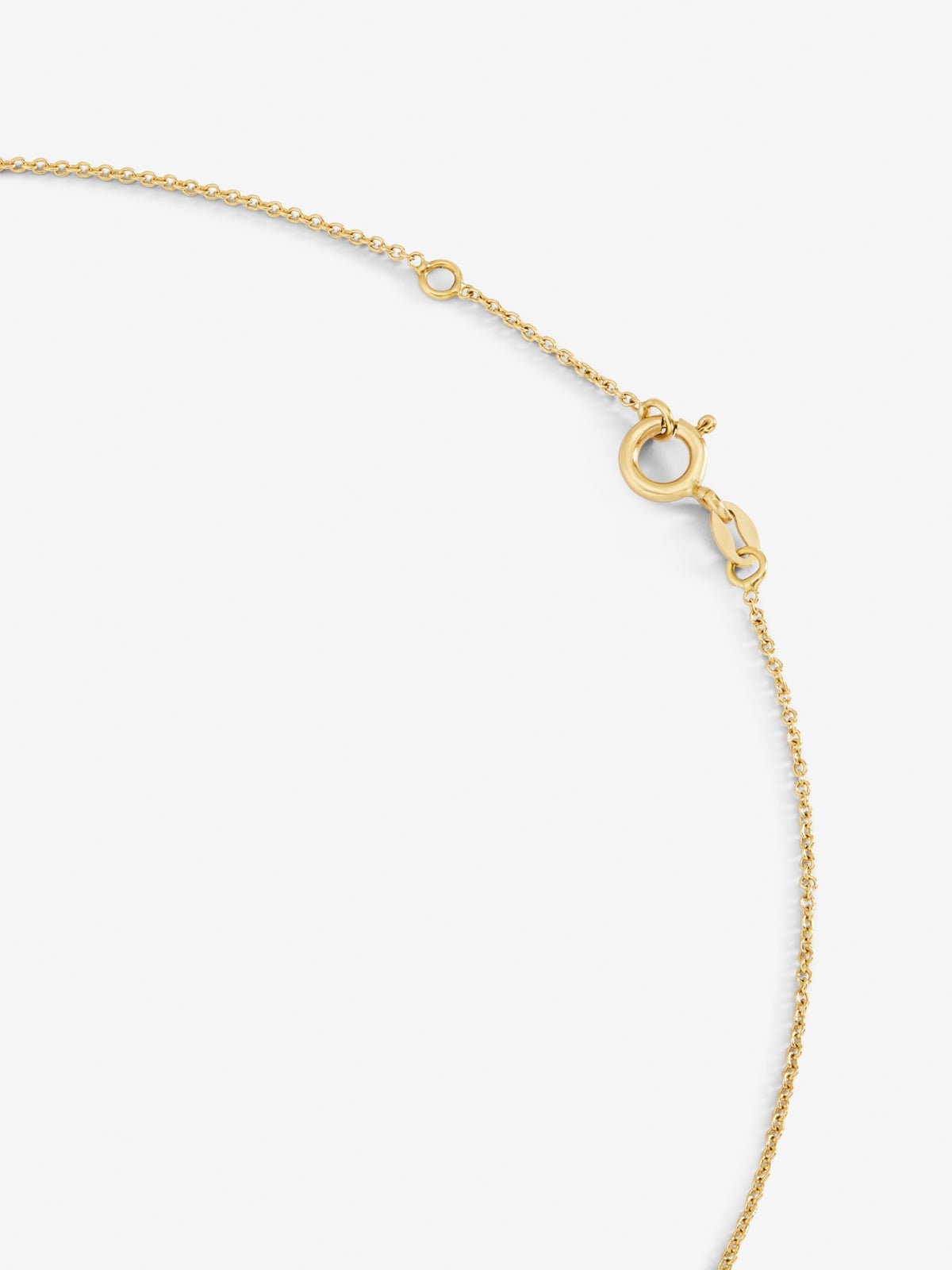 Colgante cadena de oro amarillo de 18K con amatista verde