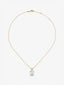 Colgante cadena de oro amarillo de 18K con topacio