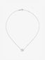 Colgante cadena círculos de oro blanco de 18K y diamantes