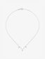 Colgante de oro blanco de 18K con diamantes en talla brillante de 0,33 cts