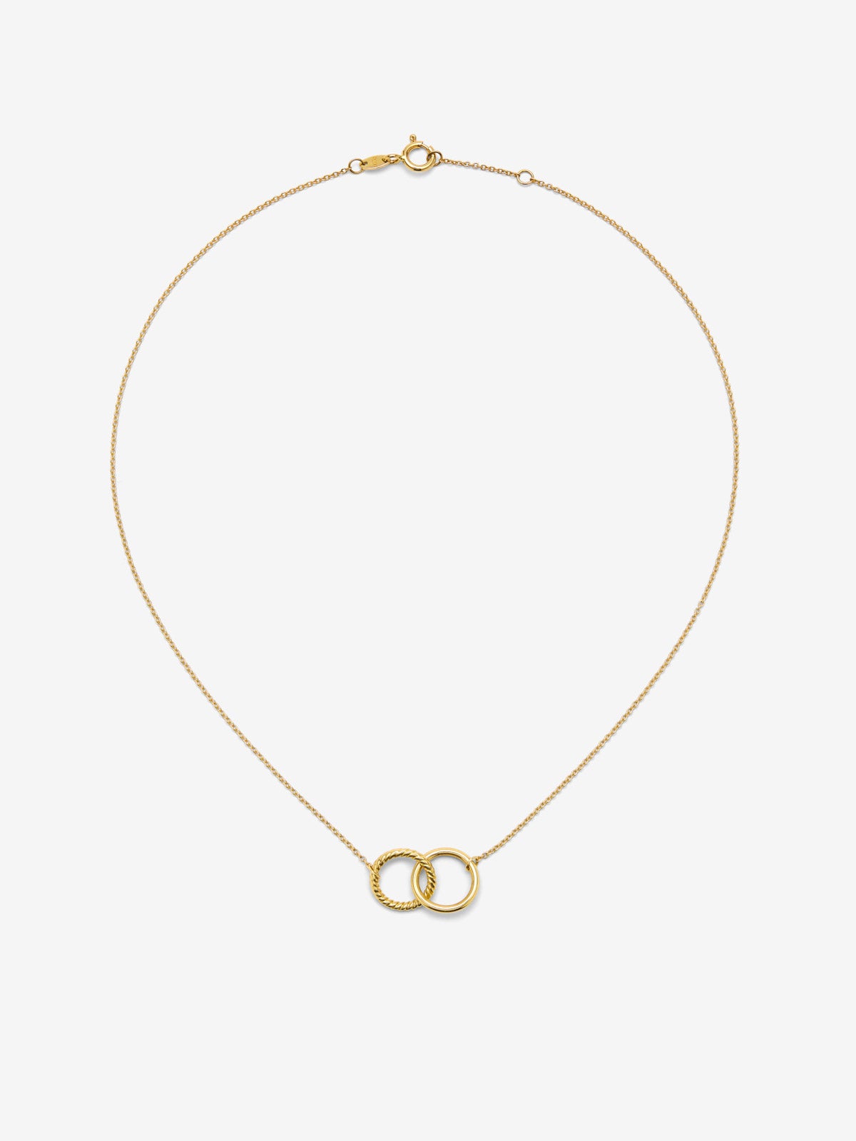 Colgante de oro círculos