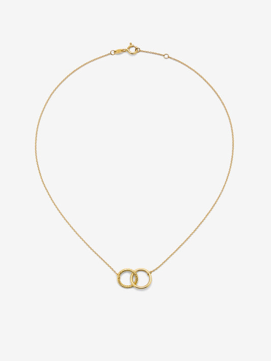 Colgante de oro círculos
