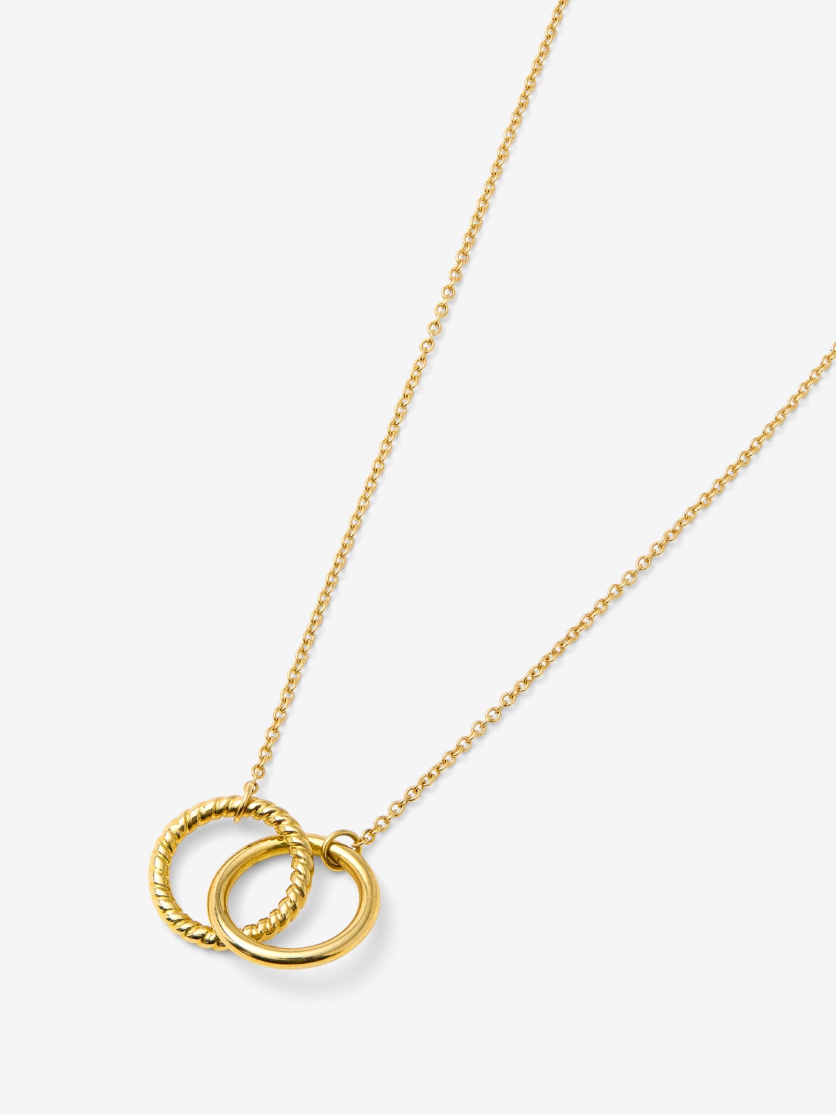 Colgante de oro círculos