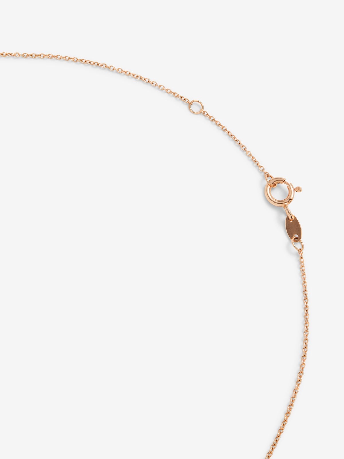 Colgante círculo gallonado de oro rosa de 18kt