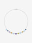 Colgante grande de plata 925 con gemas multicolor