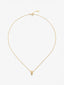 Colgante de oro amarillo de 18K con diamantes blancos en talla brillante de 0,18 cts