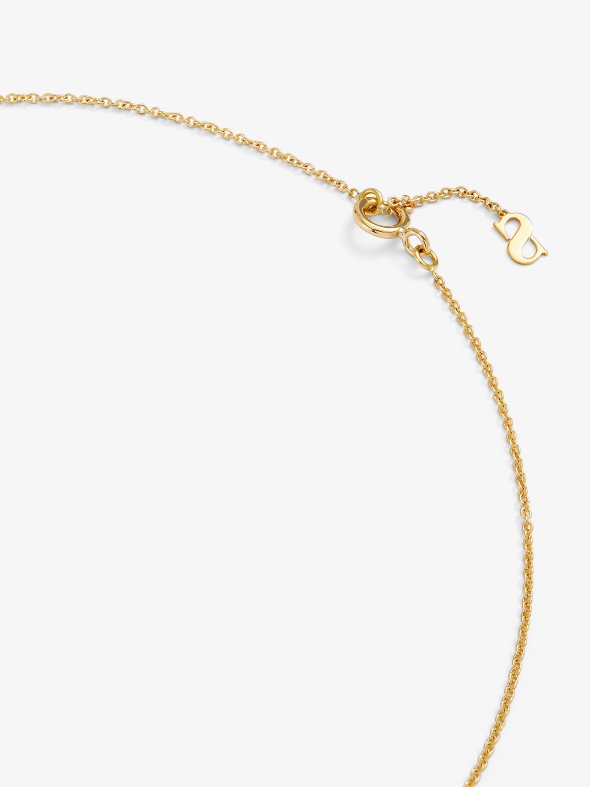 Colgante de oro amarillo de 18K con diamantes blancos en talla brillante de 0,18 cts
