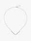 Colgante de oro blanco de 18K con 8 zafiros azules en talla brillante con un total de 1,35 cts y 21 diamantes en talla brillante con un total de 1,25 cts