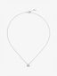 Colgante de oro blanco de 18K con diamantes blancos en talla brillante de 0,18 cts