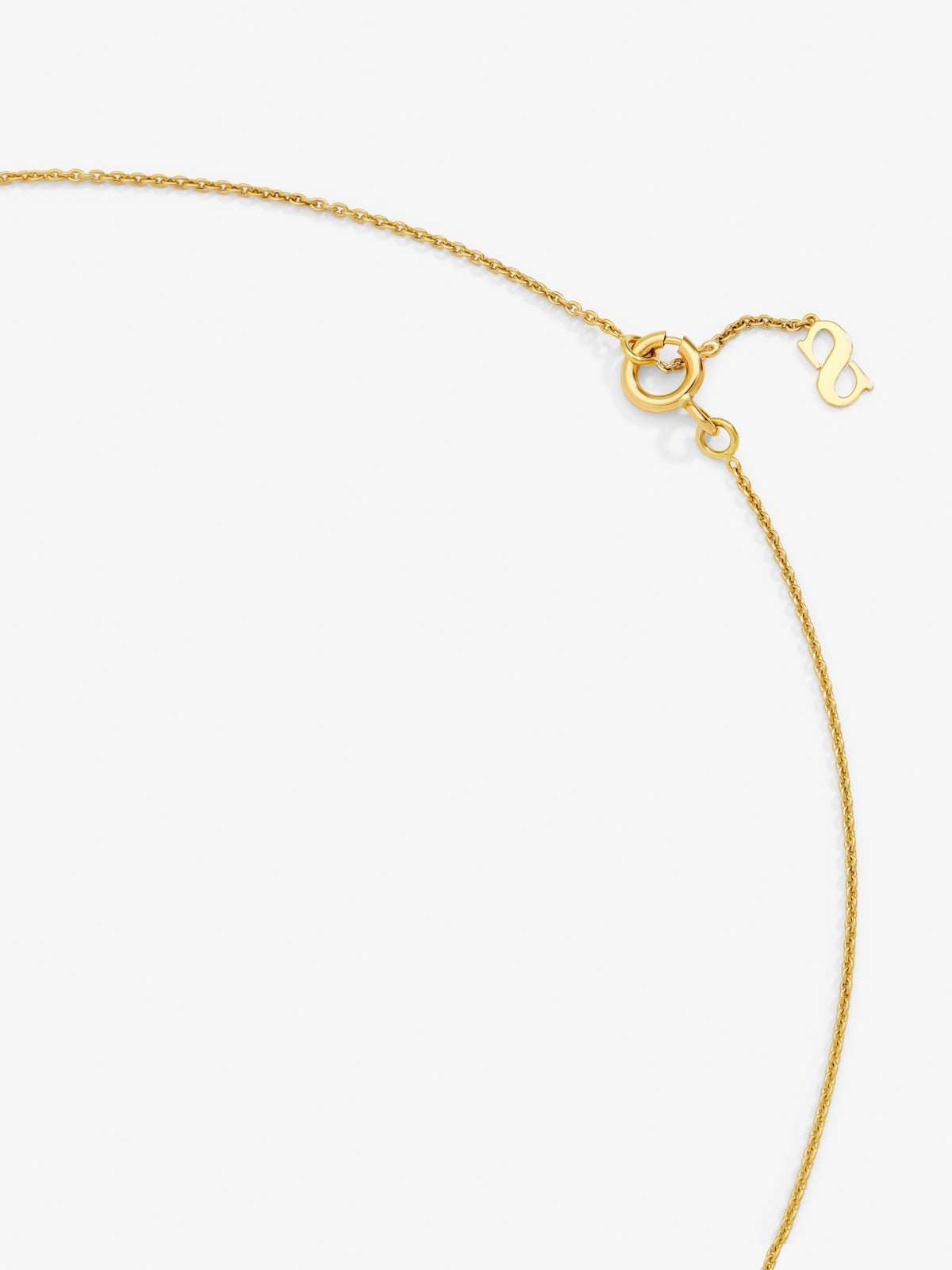 Colgante de oro blancoy amarillo de 18K con diamantes blancos en talla brillante de 0,06 cts