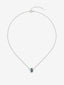 Colgante de plata 925 con pavé de topacios azul london en talla brillante