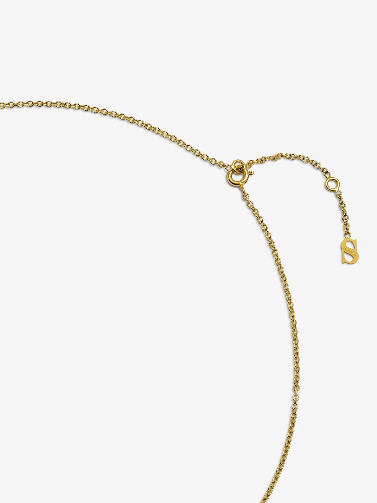 Colgante gallonado de oro blanco y amarillo de 18K con pavé de diamantes en talla brillante con un total de 0,19 cts