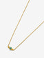 Colgante de oro amarillo de 18K con esmeralda en talla brillante de 0,1cts