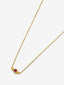 Colgante de oro amarillo de 18K con rubí rojo en talla brillante de 0,1 cts