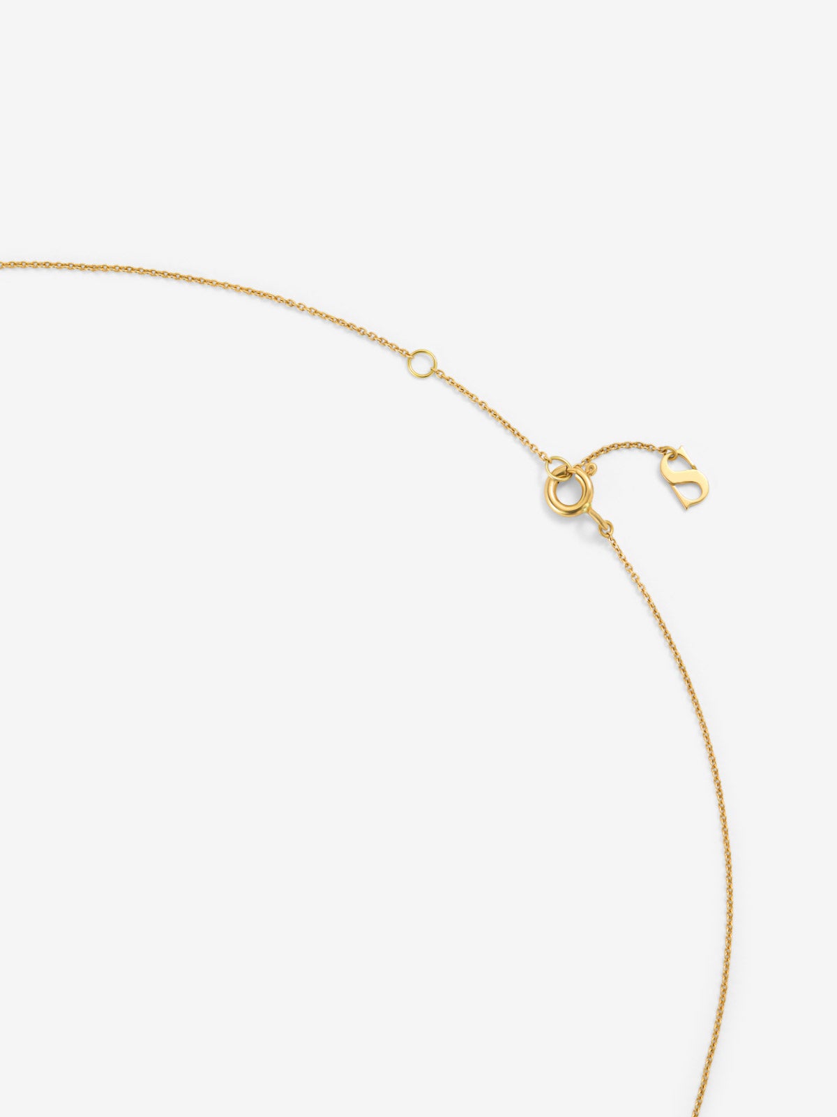 Colgante de oro amarillo de 18K con rubí rojo en talla brillante de 0,1 cts