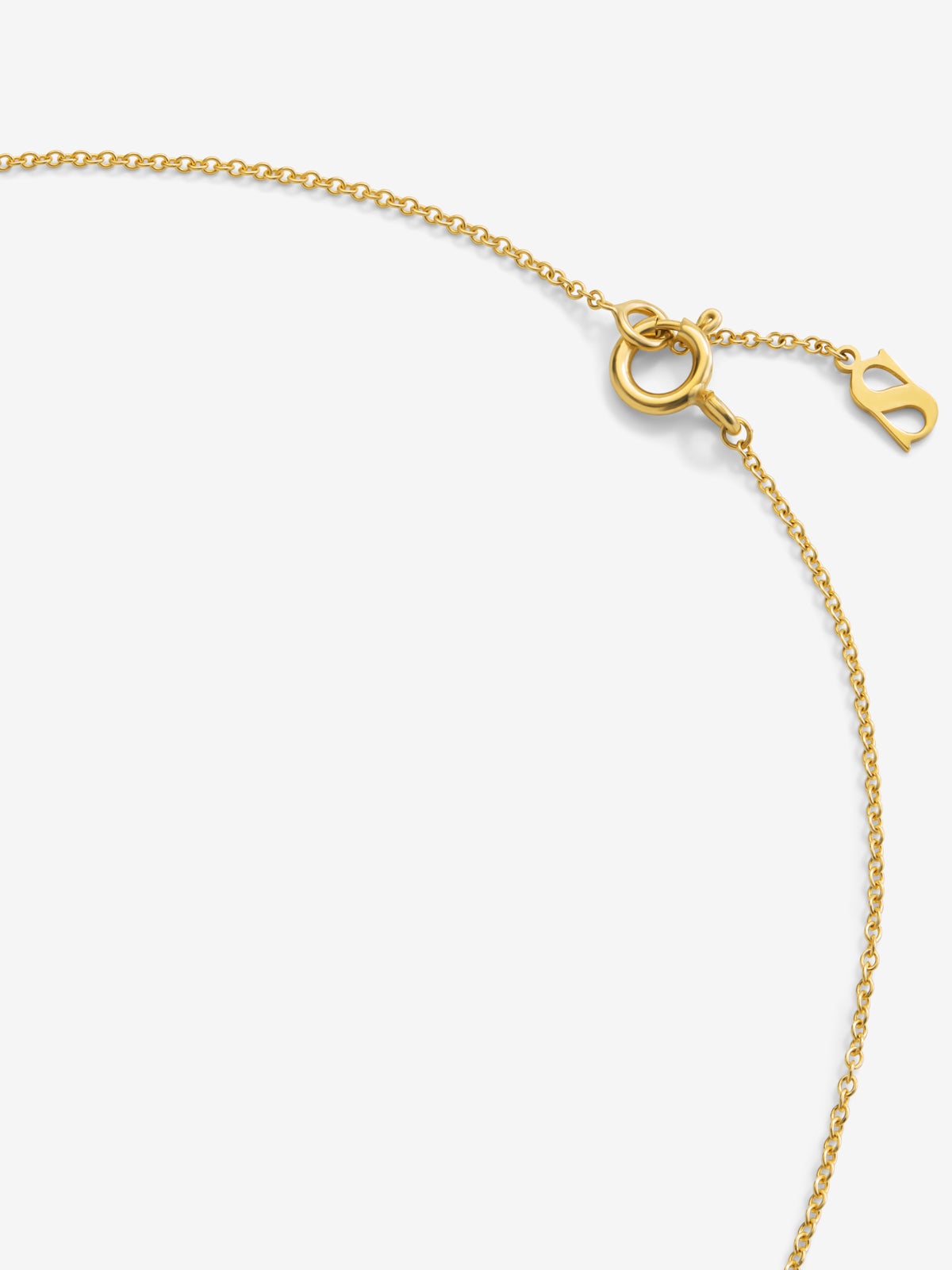 Colgante gallonado de oro blanco y amarillo de 18K con pavé de diamantes en talla brillante con un total de 0,115 cts