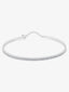 Pulsera rígida de oro blanco de 18K con diamantes blancos en talla brillante de 0,39 cts