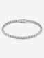 Pulsera rivière de oro blanco de 18K con diamantes en talla brillante de 0,89 cts