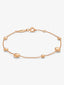 Pulsera de oro rosa de 18K