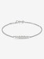 Pulsera cadena de oro blanco de 18K de diamantes
