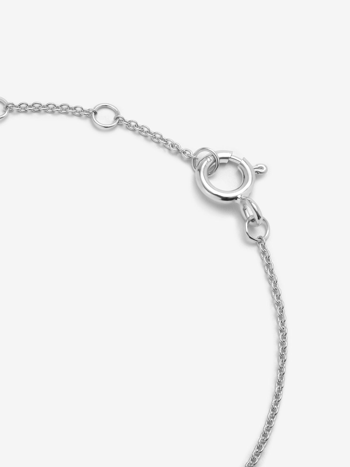Pulsera cadena de oro blanco de 18K de diamantes en pavé