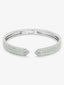 Pulsera rigida abierta de oro blanco de 18K con diamante