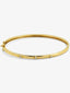 Pulsera rígida de oro amarillo de 18K con 3 diamantes en talla brillante con un total de 0,07 cts