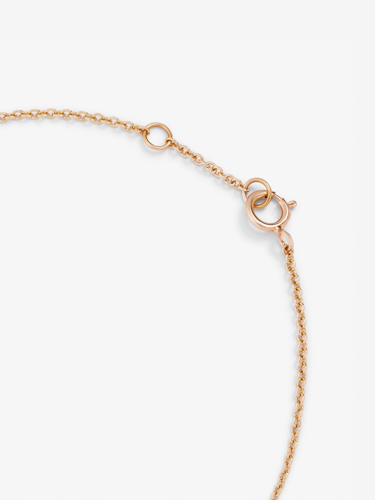 Pulsera cadena con estrella de oro rosa de 18K con diamantes