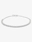 Pulsera rivière de oro blanco de 18K con diamantes en talla brillante de 0,09 cts