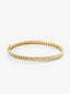 Pulsera rígida de oro amarillo de 18K con diamantes blancos en talla brillante de 0,58 cts