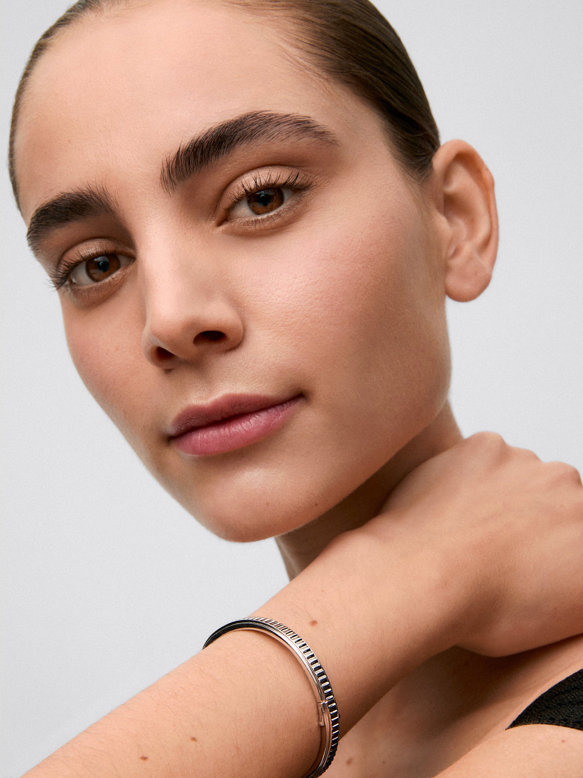 Pulsera rígida de plata 925 talla 19