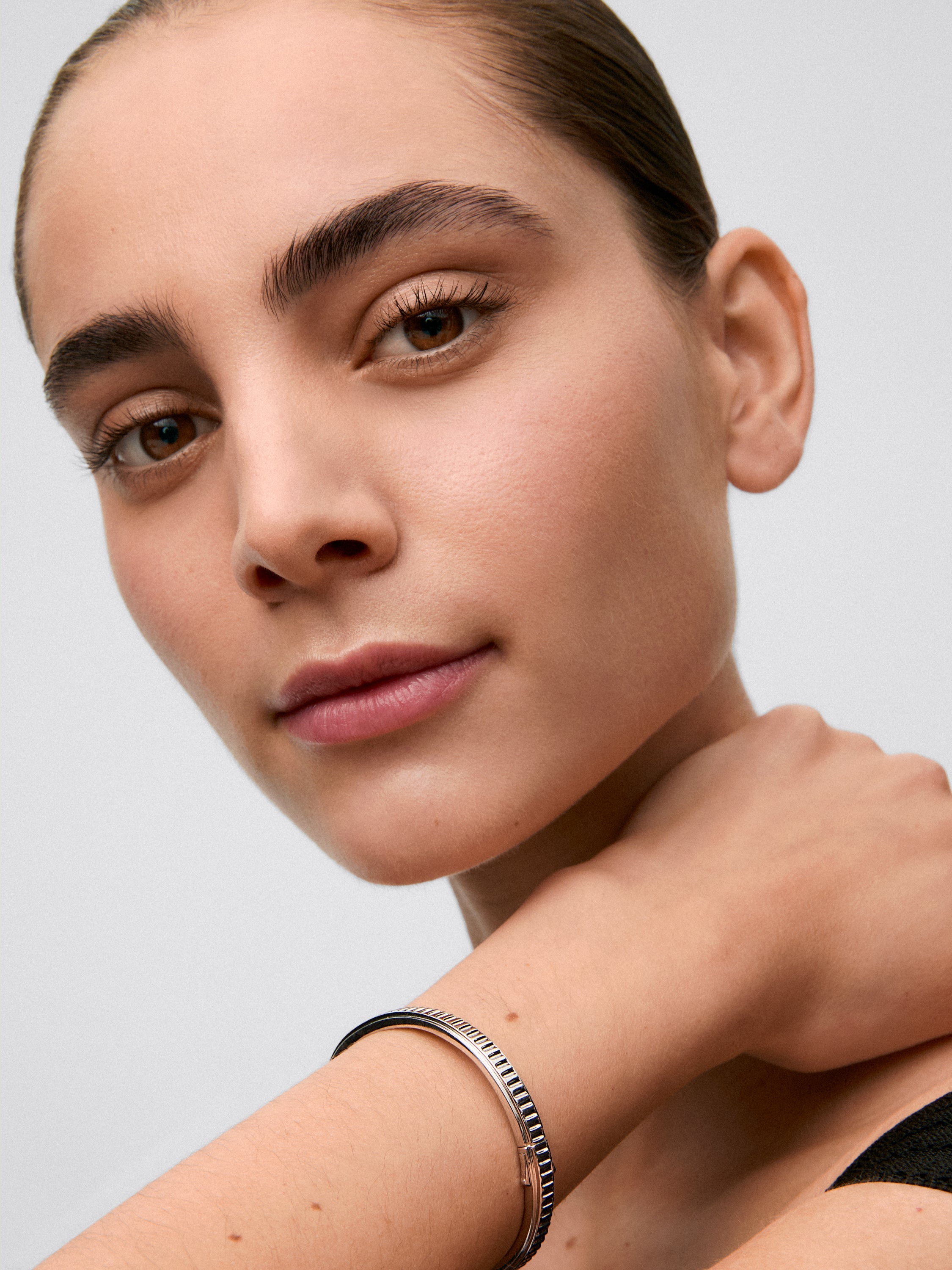 Pulsera rígida de plata 925 talla 19