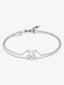 Pulsera de oro blanco de 18K con diamantes blancos en talla brillante de 0,16 cts