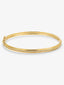 Pulsera rígida de oro amarillo de 18K con 64 diamantes en talla brillante con un total de 0,38 cts