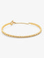 Pulsera rígida de oro amarillo de 18K con 21 diamantes en talla brillante con un total de 0,29 cts