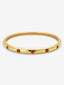 Pulsera de oro amarillo de 18K con rubíes en talla brillante de 1,2 cts