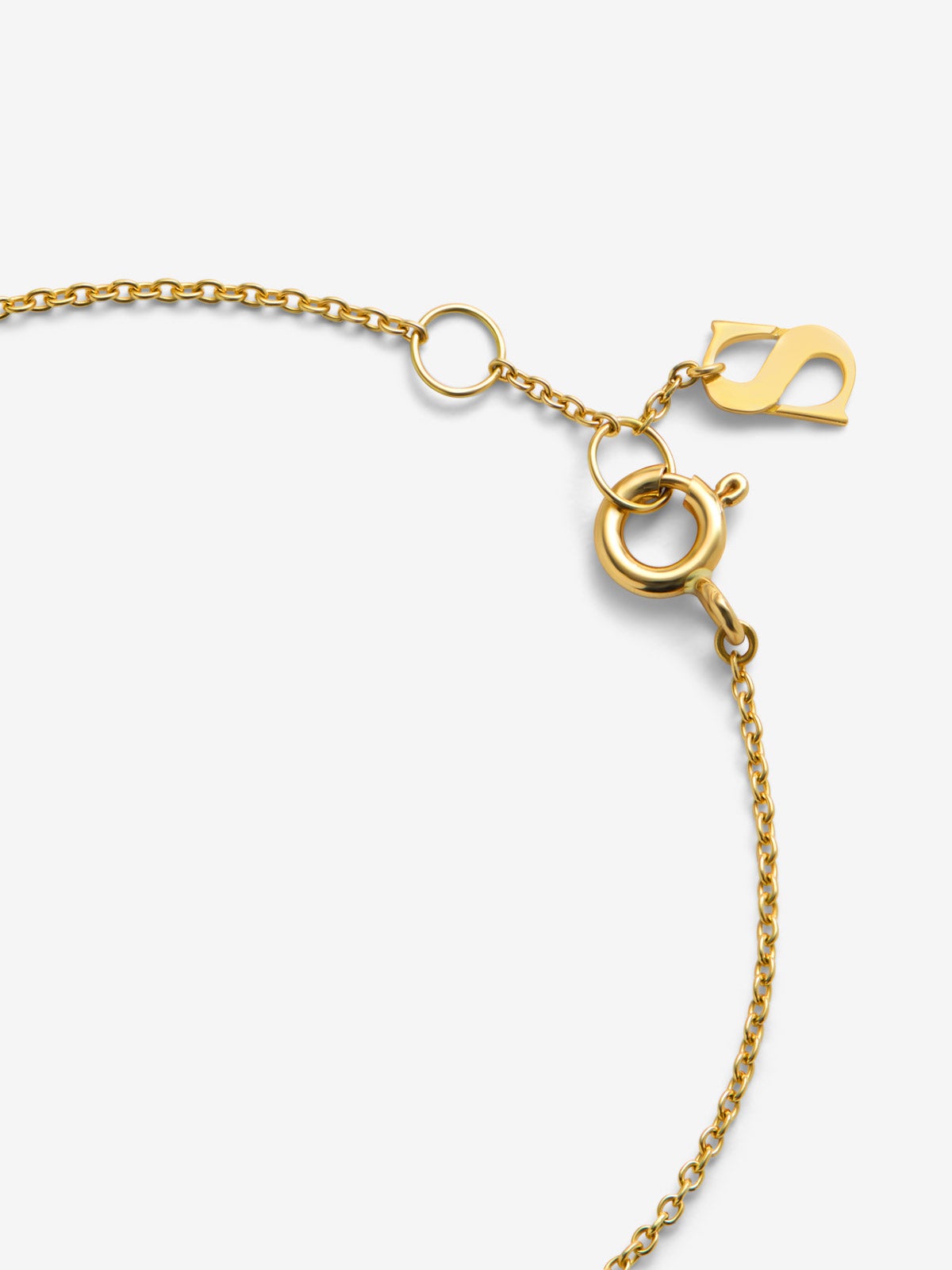 Pulsera de oro amarillo de 18K con zafiro en talla brillante de 0,1 cts