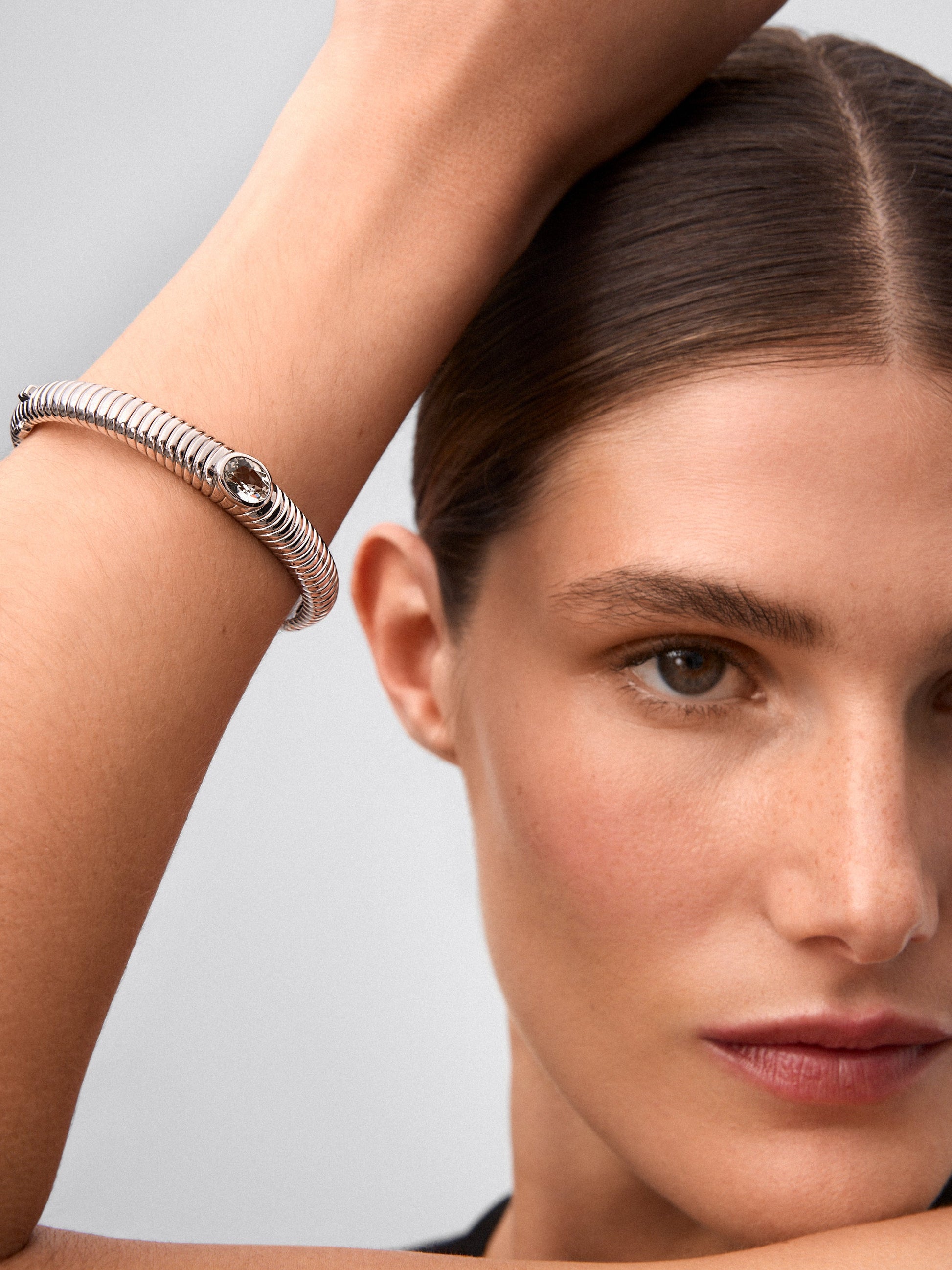 Pulsera de plata 925 con amatista verde