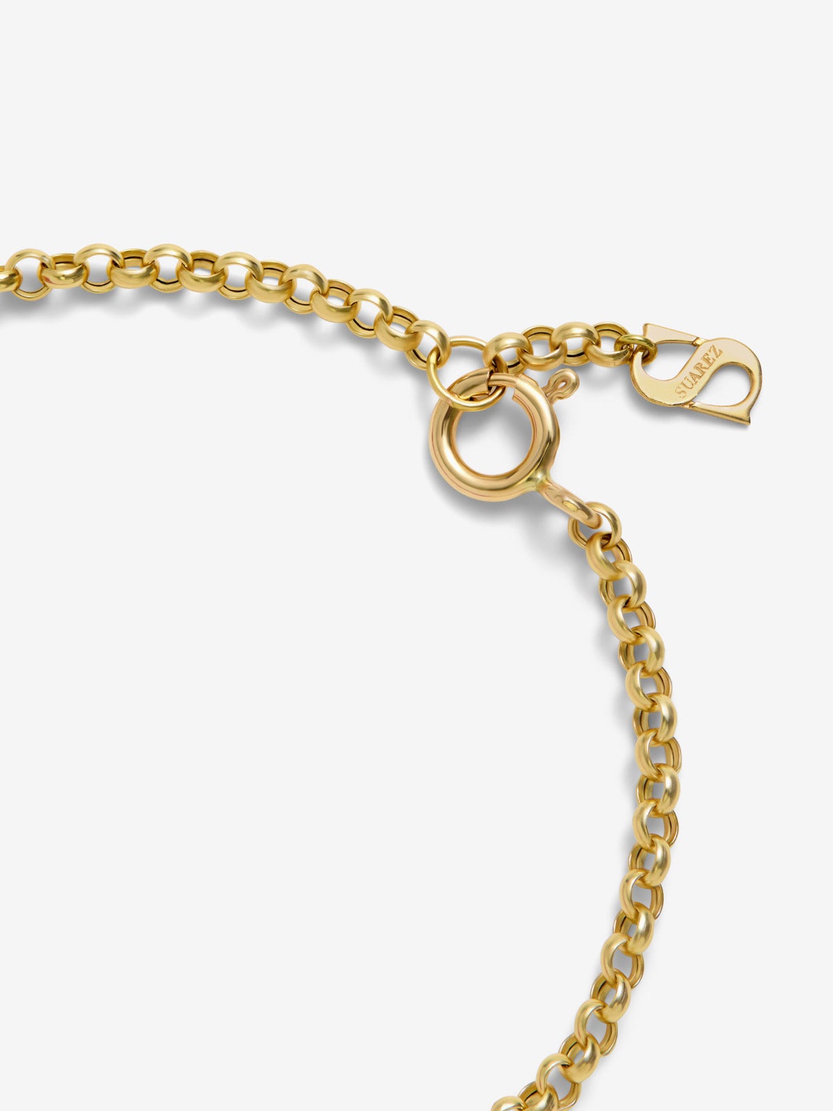 Pulsera de oro amarillo de 18K con corales de 6mm