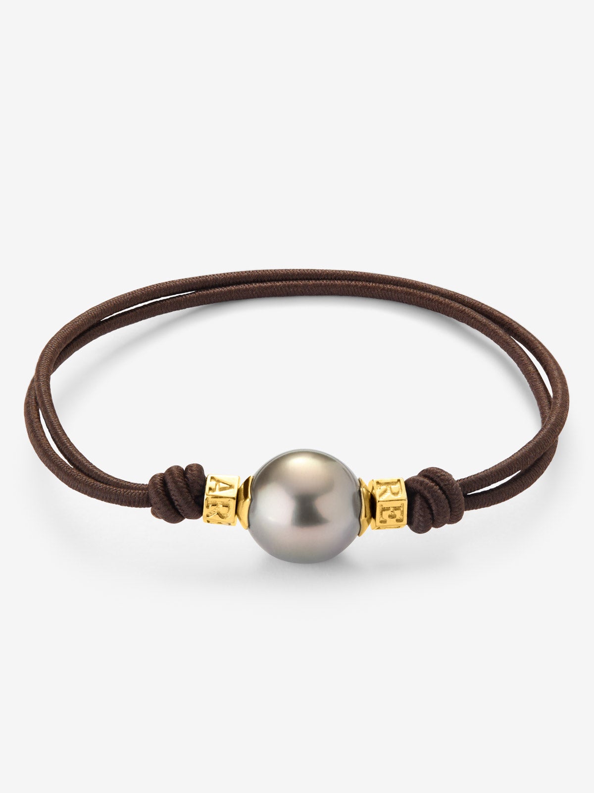 Pulsera one con perla tahití y detalles de oro amarillo de 18K