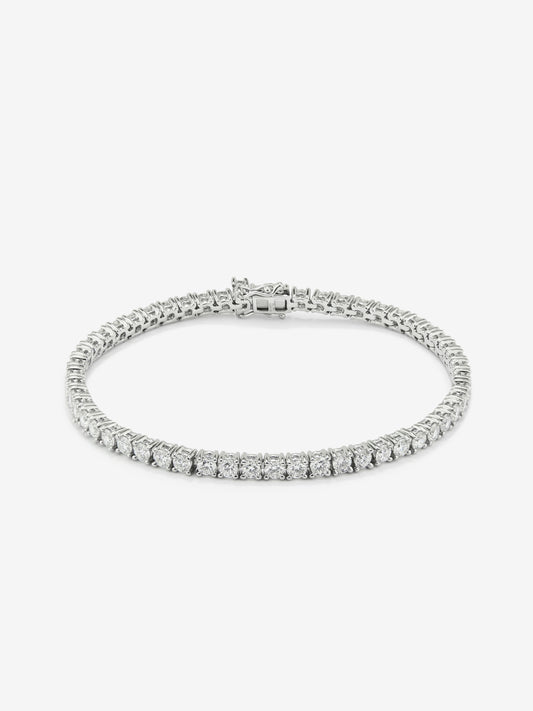 Pulsera rivière de oro blanco de 18K con diamantes en talla brillante con un total de 1,64 cts