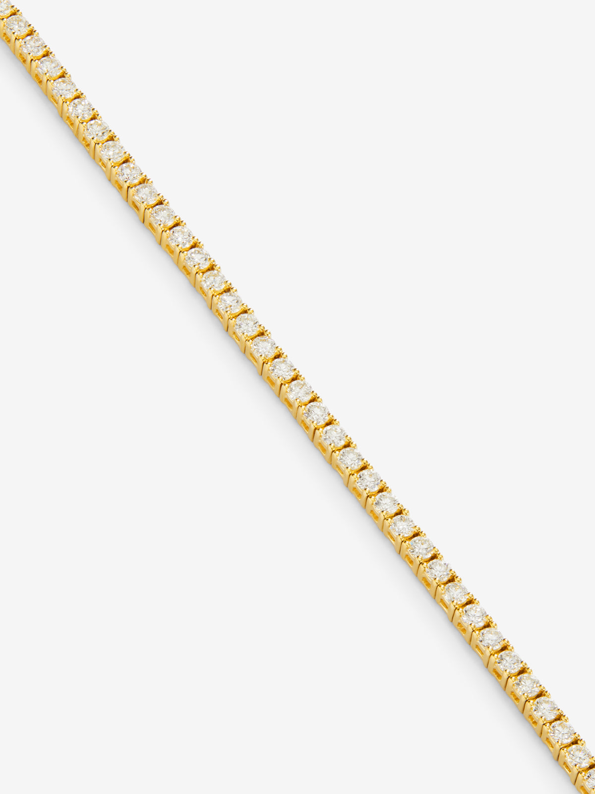 18K yellow gold bracelet with brilliant-cut diamonds totaling 1.6 cts