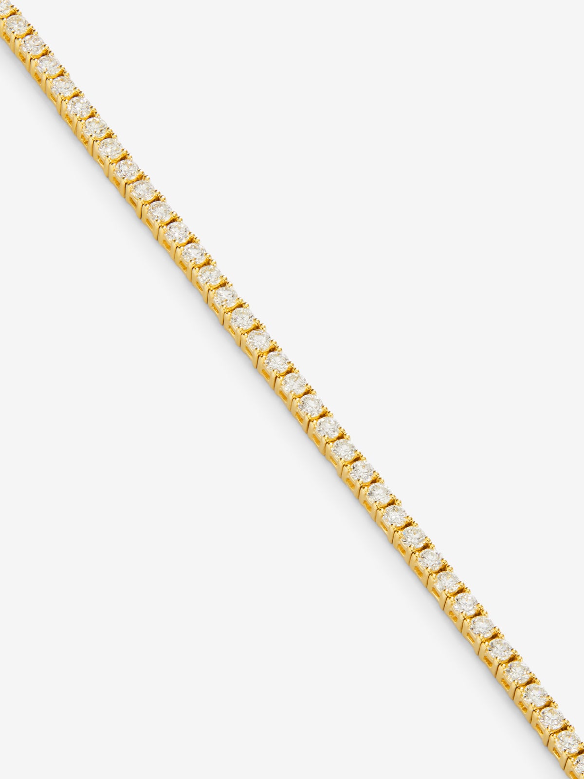 Pulsera de oro amarillo de 18K con diamantes en talla brillante con un total de 1,64 cts