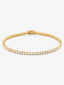 Pulsera rivière de oro amarillo de 18K con diamantes en talla brillante con un total de 3,55 cts