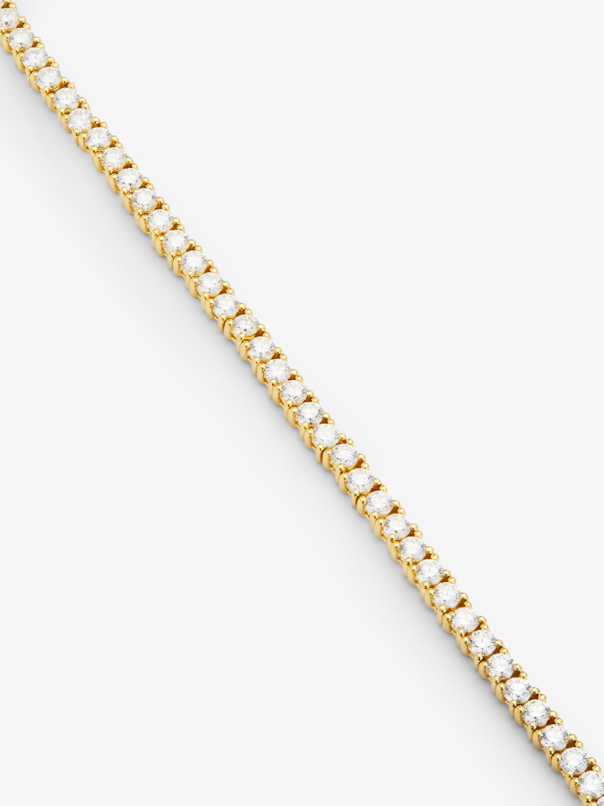 Pulsera rivière de oro amarillo de 18K con diamantes en talla brillante con un total de 3,55 cts