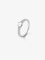 Anillo solitario de oro blanco de 18K con diamante en talla brillante de 0,5 cts