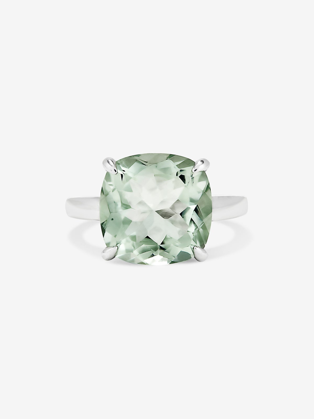 Anillo de plata 925 con amatista verde