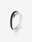 Anillo cruzado de plata 925 con espinelas